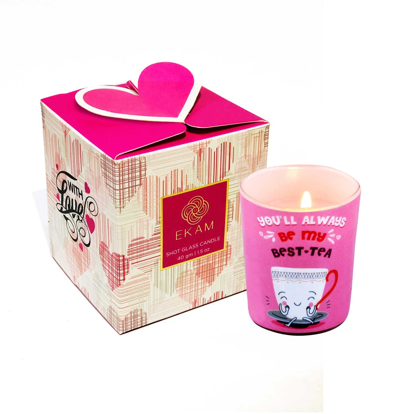 Peony Petal Scented Jar Candle, Valentine Collection