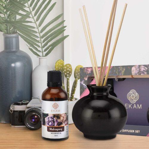 Mahogany Reed Diffuser Set