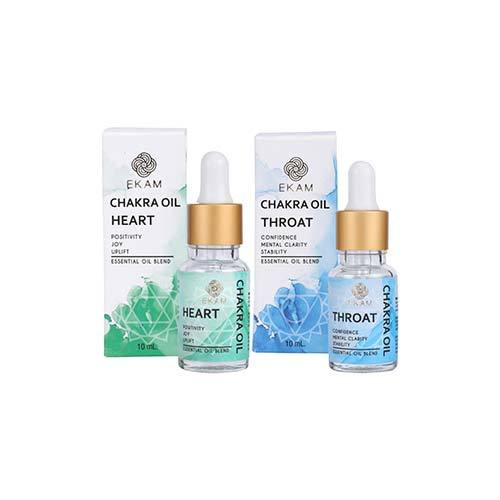 Chakra Series Aroma Diffuser Kit with Heart & Throat Chakra Oils (GX-19K)