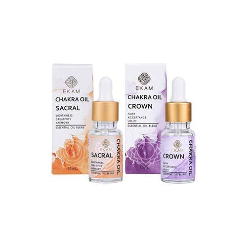 Chakra Series Aroma Diffuser Kit with Sacral & Crown Chakra Oils (GX-19K)