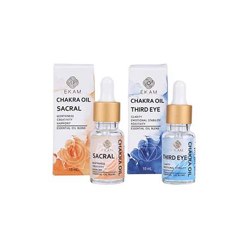 Chakra Series Aroma Diffuser Kit with Third Eye & Sacral Chakra Oils (GX-19K)