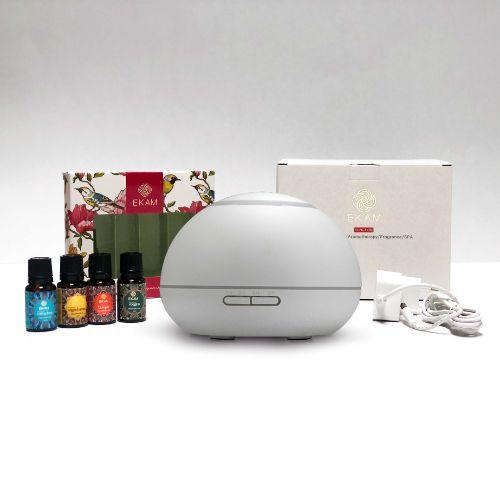 Dynamic Aroma Diffuser with 4 Mandala Series Fragrance Oils (GX-17K W)