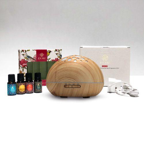 Dynamic Aroma Diffuser with 4 Mandala Series Fragrance Oils (GX-21K LW)