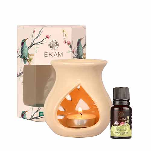 Jasmine Ceramic Oil Warmer Set, Core Range