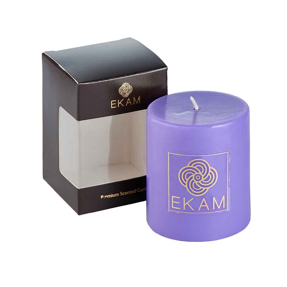 Lavender Pillar Scented Candle<br>(Pick any 4 & get 20% off)