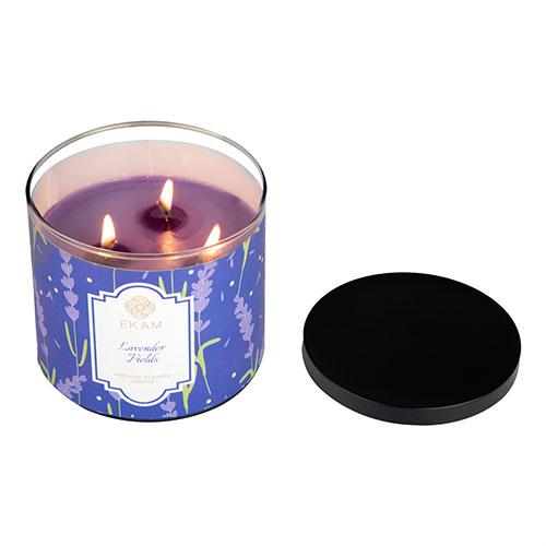 Lavender Fields 3 Wick Jar Candle<br>Pick any 2 & get 50% off!