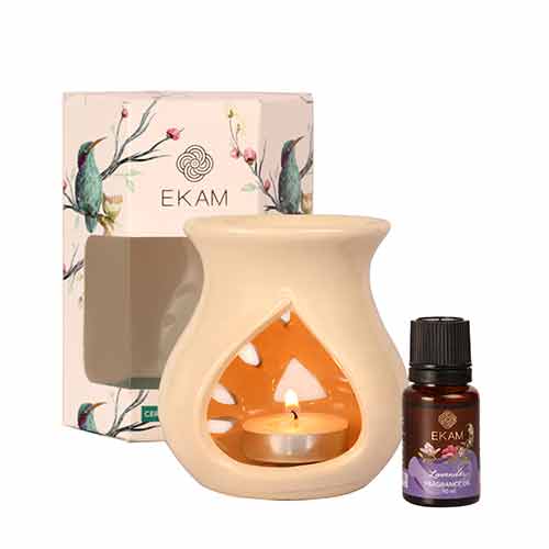 Lavender Ceramic Oil Warmer Set, Core Range