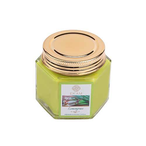 Lemongrass Hexa Jar Scented Candle<br>(Pick any 6 & get 20% off)