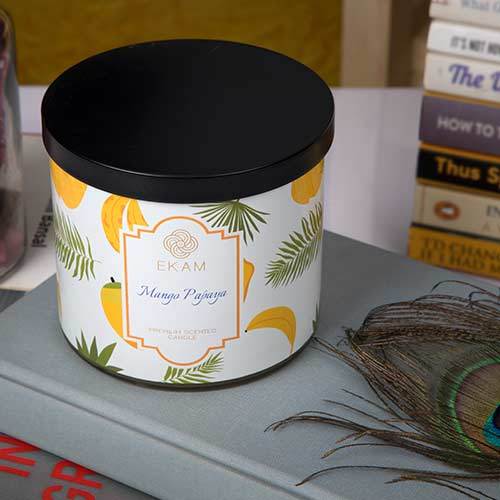 Mango Papaya 3 Wick Jar Candle<br>Pick any 2 & get 50% off!