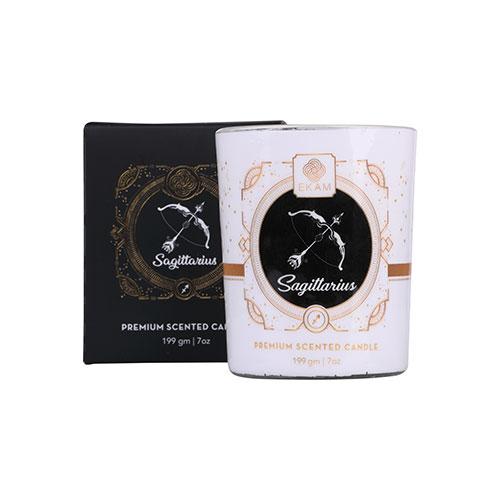 Sagittarius Zodiac Scented Candle, Bergamot & Rosemary