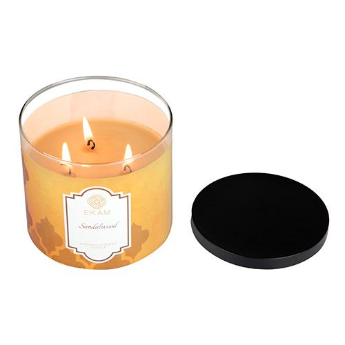 Divine Sandalwood 3 Wick Jar Candle<br>Pick any 2 & get 50% off!