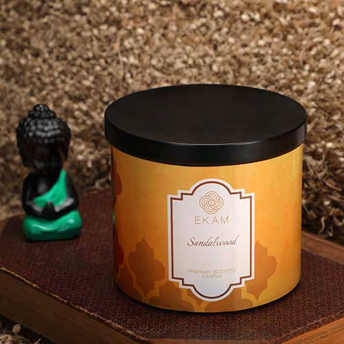 Divine Sandalwood 3 Wick Jar Candle<br>Pick any 2 & get 50% off!