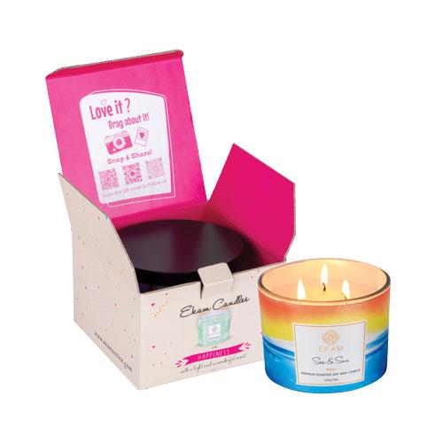 Sea & Sun 3 Wick Soy Wax Scented Candle