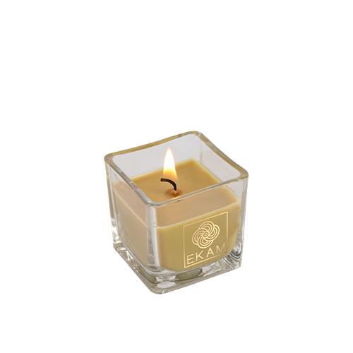 Teakwood Square Cup Scented Candle