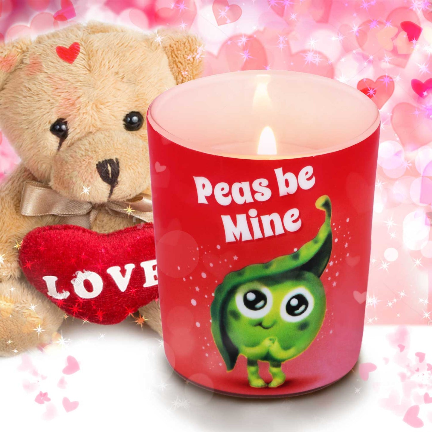 Velvet Rose Scented Jar Candle, Valentine Collection