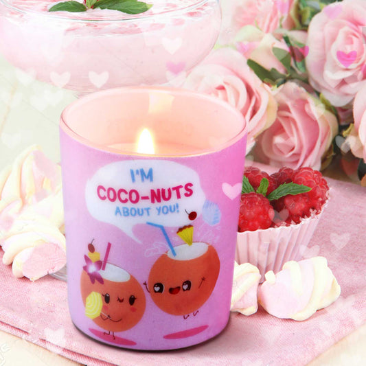 Coconut Teakwood Scented Jar Candle, Valentine Collection