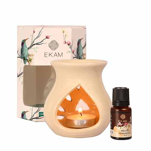 Vanilla Ceramic Oil Warmer Set, Core Range