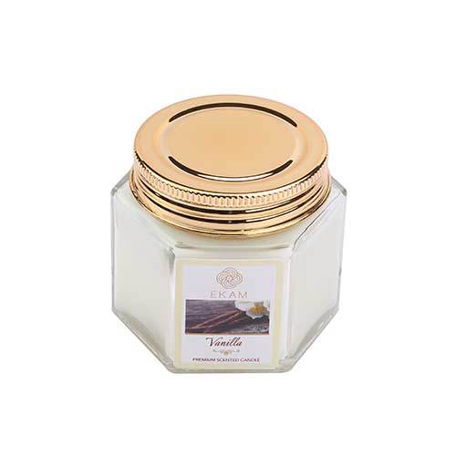 Vanilla Hexa Jar Scented Candle<br>(Pick any 6 & get 20% off)