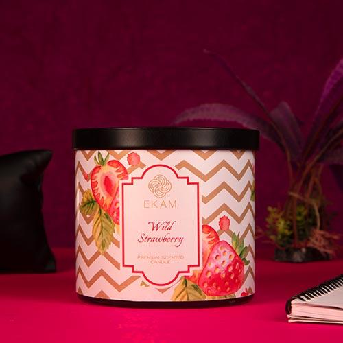 Wild Strawberry 3 Wick Jar Candle<br>Pick any 2 & get 50% off!