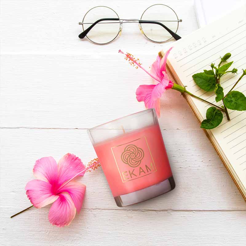 Island Hibiscus Shot Glass Scented Candle