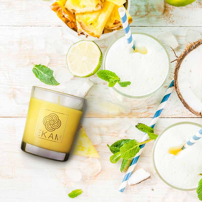 Pina Colada Shot Glass Scented Candle