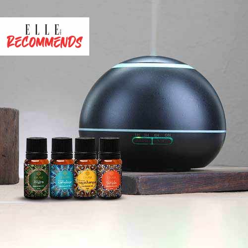 Dynamic Aroma Diffuser with 4 Mandala Series Fragrance Oils (GX-17K B)