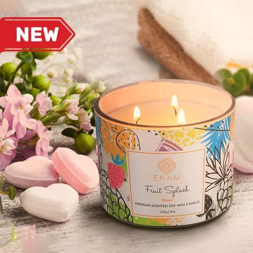 Fruit Splash 3 Wick Soy Wax Scented Candle