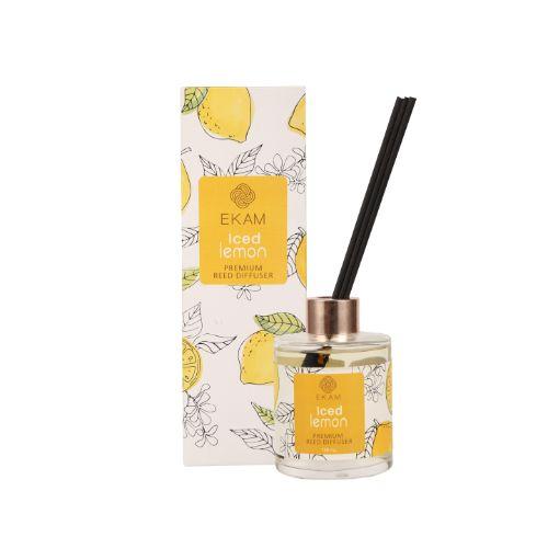 Iced Lemon Premium Reed Diffuser Set, Fruity Series