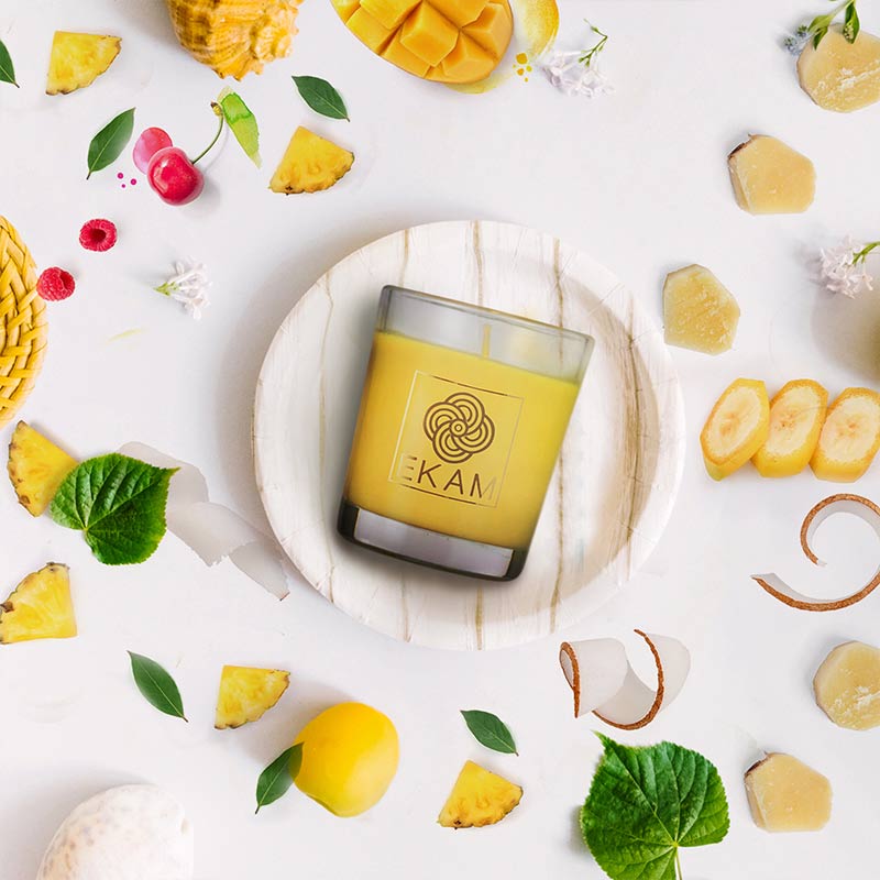 Pina Colada Shot Glass Scented Candle