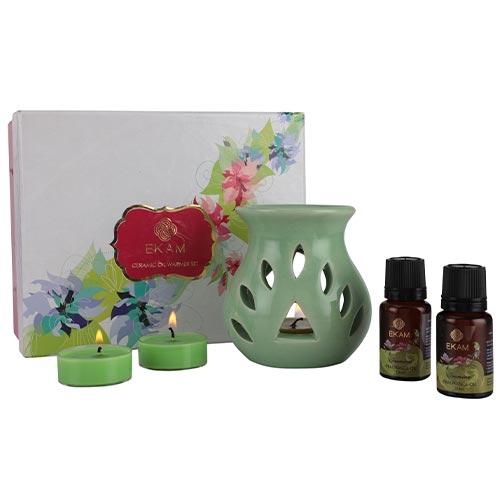 Jasmine Oil Warmer Set, Festive Collection