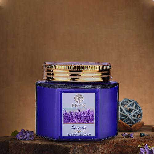 Lavender Hexa Jar Scented Candle<br>(Pick any 6 & get 20% off)