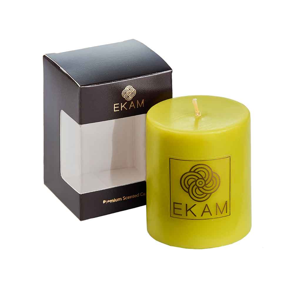 Lemongrass Pillar Scented Candle<br>(Pick any 4 & get 20% off)