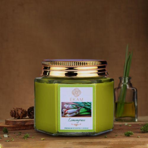 Lemongrass Hexa Jar Scented Candle<br>(Pick any 6 & get 20% off)