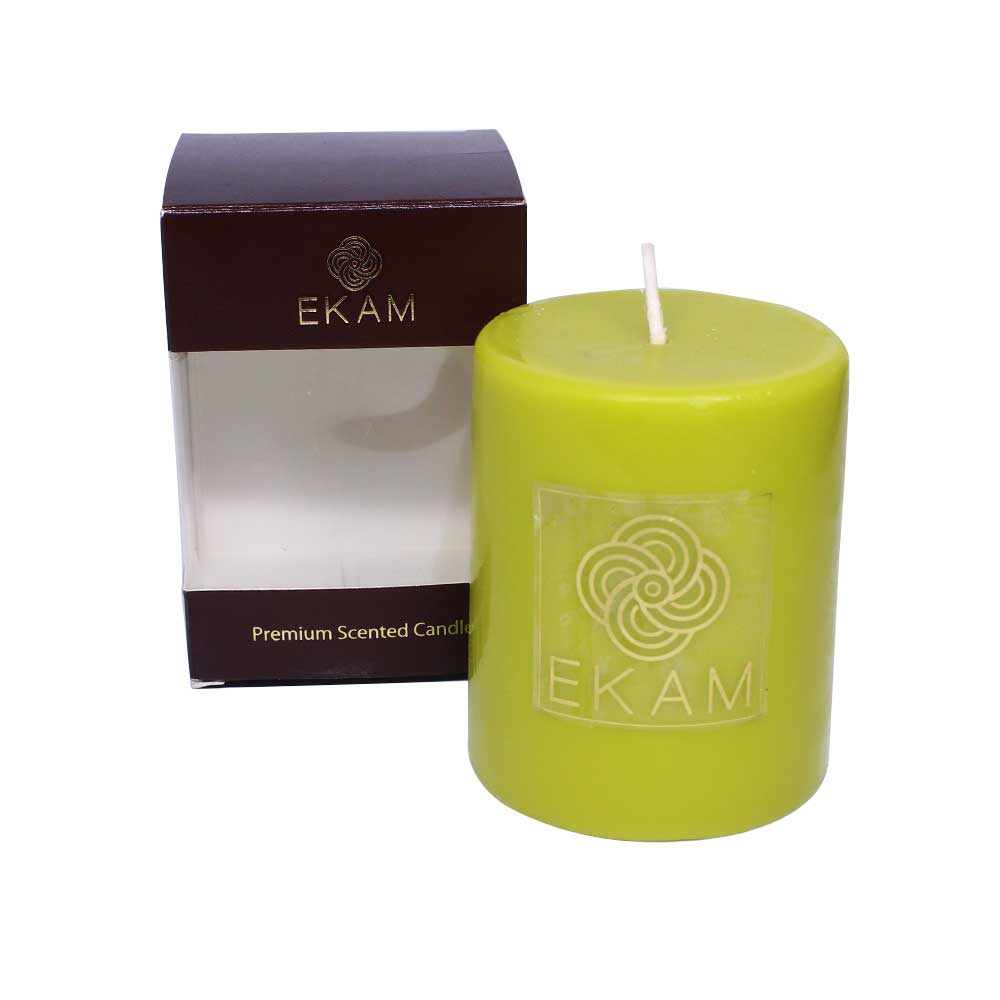 Lime Mandarin Pillar Scented Candle<br>(Pick any 4 & get 20% off)