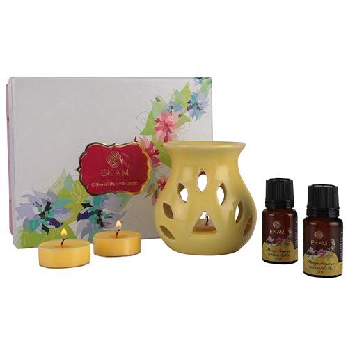 Mango Papaya Oil Warmer Set, Festive Collection