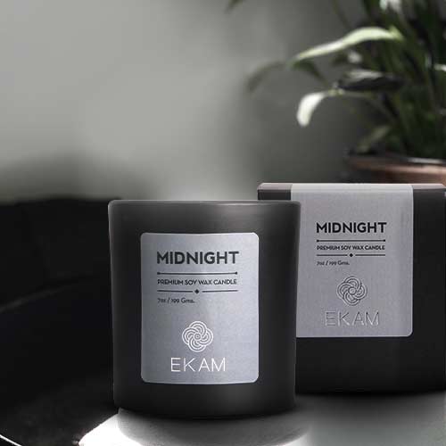 Midnight Premium Soy Wax Candle, Manly Indulgence Series