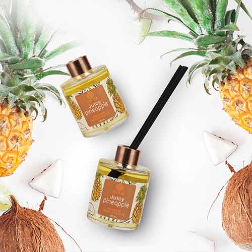 Juicy Pineapple Premium Reed Diffuser Set, Fruity Series