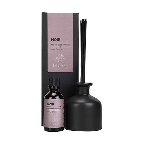 Noir Premium Reed Diffuser Set, Manly Indulgence Series