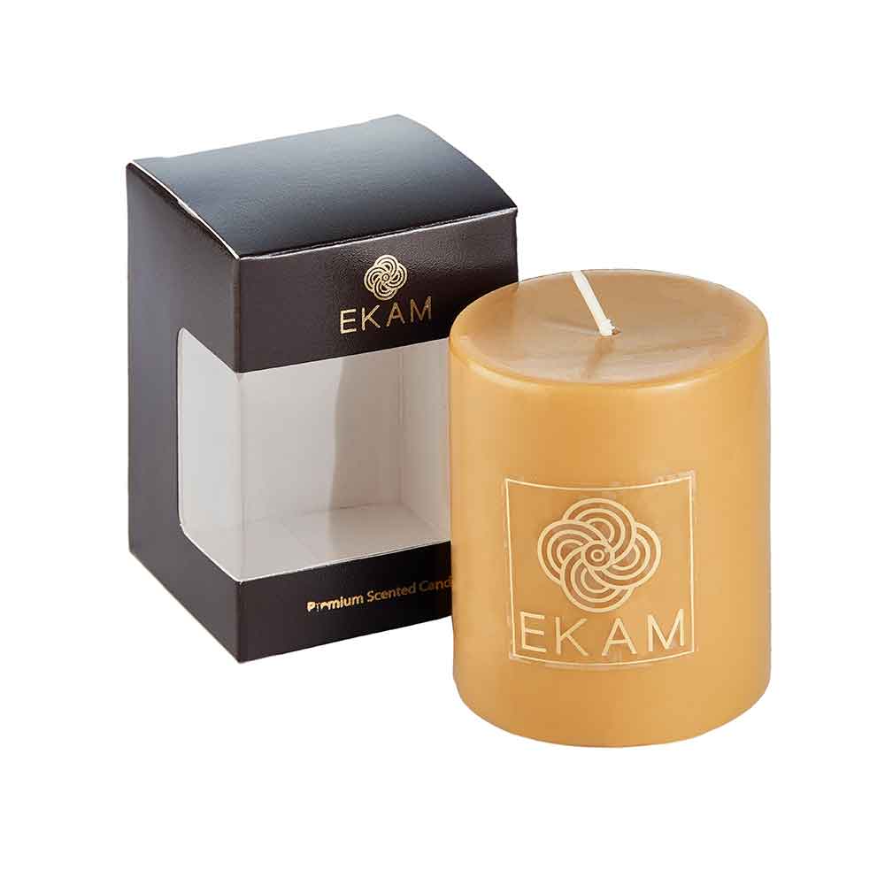 Divine Sandalwood Pillar Scented Candle<br>(Pick any 4 & get 20% off)