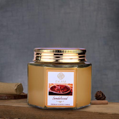 Sandalwood Hexa Jar Scented Candle<br>(Pick any 6 & get 20% off)