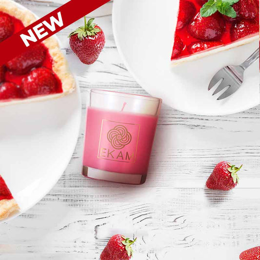 Strawberry Margarita Shot Glass Scented Candle