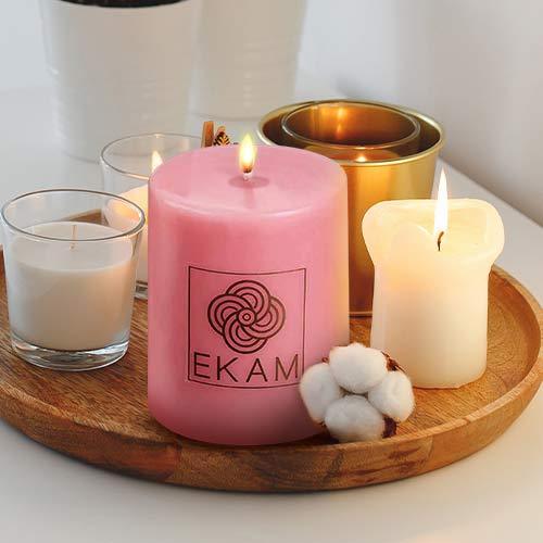 Strawberry Pillar Scented Candle<br>(Pick any 4 & get 20% off)