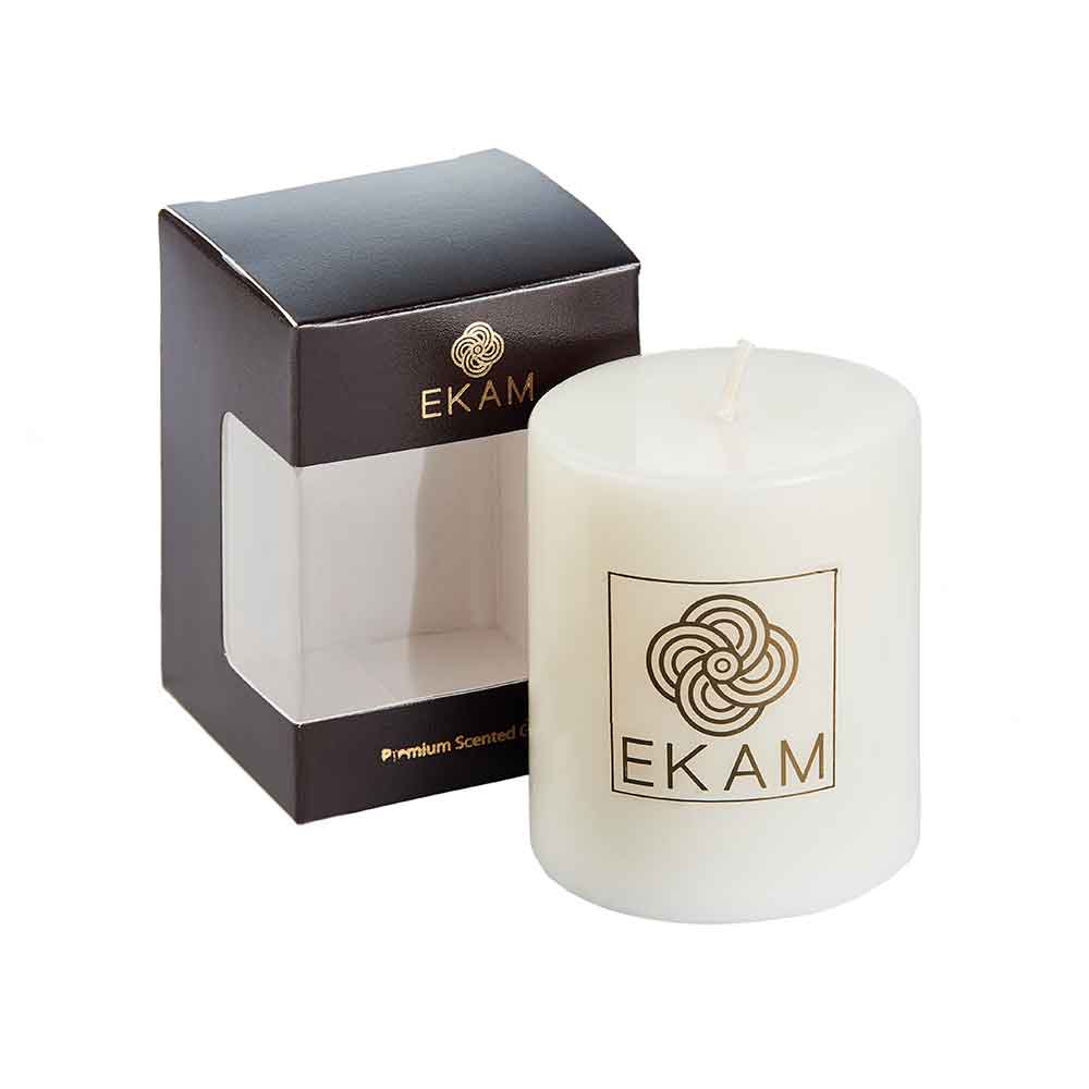 Vanilla Pillar Scented Candle<br>(Pick any 4 & get 20% off)